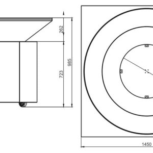 Gratar de Gradina Artiss Firepit XXL CORTEN 2