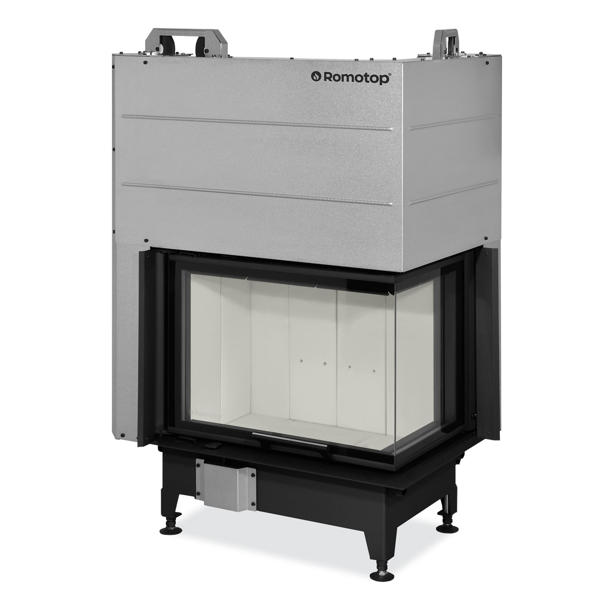 Focar lemne pe colt HEAT H R/L 3LG 24 65x40x51